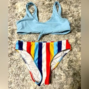 SHEIN two piece bathing suit girls size 130 (7/8) worn a few times